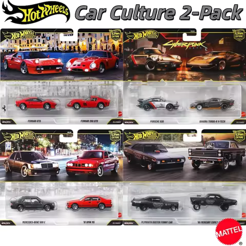Mattel Hot Wheels Premium Car Culture 2‑Packs HBL96 2027 Mix1A Ferrari 250 GTO Cyberpunk 2077 1:64 D