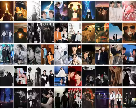 50pcs/set The Untamed Chen Qing Ling Wei Wuxian Lan Wangji WangXian Couple Sean Xiao Zhan Wang Yibo 