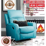 CARLTON, Superior Comfort, Perfect Style, GENUINE COW LEATHER, H/L 1R (Recliner) Sofa Set, RM 2,989 