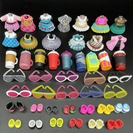 Gói thời trang bất ngờ LOL! Bộ quần áo búp bê 5PCS/10PCS, Phụ kiện búp bê hoạt hình & Váy ngẫu nhiên