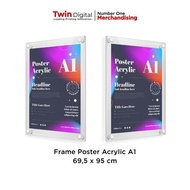 Acrylic Frame Acrylic Poster Display A1 - Acrylic Poster A1 - Frame & Poster, Screws & Fisher by Fus