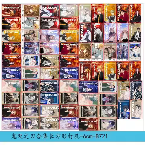 October's Latest Demon Slayer Acrylic Piece Collection Handmade DIY Material Accessories Keychain Cu