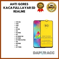 LAYAR Tempered Glass 5D - Full Screen REALME V15 5G-V23-V25-V3-V5 5G-X2-X2 PRO-X7-X7 MAX 5G-X7 PRO-X