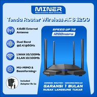 Tenda AC6/AC7 AC1200 Router Wireless Smart Dual Band 4 Antenna Access Point 2.4Ghz & 5 Ghz