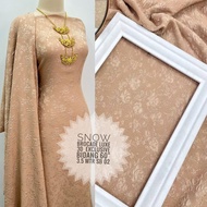 New Design Snow Brocade Chiffon Fabric Bidang 60” Inch (Hi-Quality) Ironless Kain Pasang RAYA 2023