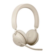 Jabra - Evolve2 65 頭戴式耳機 w/ Link 380c 米色│麥克風、辦公室 / 通勤、Microsoft Teams認證、支援USB藍牙接收