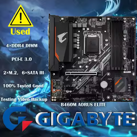 Gigabyte GA B460M AORUS ELITE Micro-ATX Intel B460 DDR4 M.2 128G Support 10 gen LGA 1200 CPU Disasse