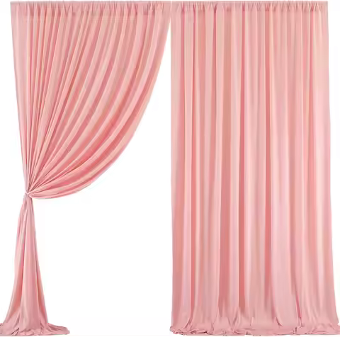 2pcs Lot Panel Backdrop Curtain Wedding Photo Booth Drape Stage Background Event Party Birthday Deco