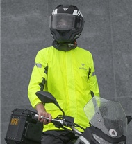 ชุดกันฝน มีแถบสะท้อนแสง รุ่น หมวกติดเสื้อ เสื้อกันฝนมอเตอร์ไซค์ Waterproof Rain Suit