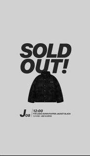 CHRONIC FTR LOGO DOWN PUFFER JACKET BLACK / J-08