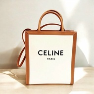 Celine Triomphe 帆布小型直式Cabas手袋