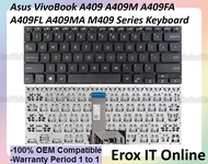 Asus VivoBook A409 A409F A409U A409M A409FA A409FL A409UA A409UJ M409 M409B Series Laptop Keyboard