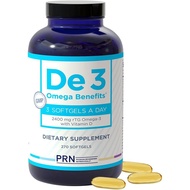 De3 Occasional Eye Dryness rTG Omega 3 Supplement - 270 Softgels, 90-Day Supply - Fish Oil Omega 3 S
