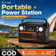 Sunray Mall Portable Power Station 300W 400W 600W MAX AC 220V Portable Power Station Output Camping