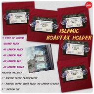 (ISLAMIC)Roadtax cover 2024 New 2 Layer Acrylic with Suction Cups