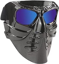 EKIND Tactical 's Mask, Retro Motorcycle Goggles | Safety Goggles Mask UV400 Protection Compatible for Nerf N-Strike Elite Toy Gun Game Rival Ball