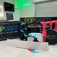 {UU61} Popdarts PRO Pack Game Set (Rizzle) -ในร่มกลางแจ้งถ้วยดูดขว้างปาเกม-การแข่งขันกับป๊อป