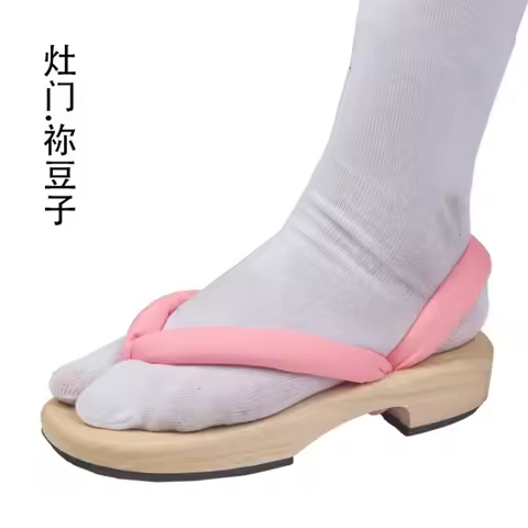 Anime Cosplay Shoes Tanjirou Nezuko Zenitsu Giyuu Shinobu Kyoujurou Muichirou Mitsuri Sandals Geta C