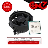 AMD Ryzen 3 3200G 4-Core 4-Thread Socket AM4 Desktop Processor (Tray)