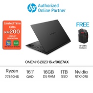 HP OMEN 16-Xf0027AX 16.1" QHD 240Hz Gaming Laptop ( Ryzen 7 7840HS , 16GB, 1TB SSD, RTX4070 8GB, W11