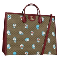 GUCCI GUCCI × Doraemon Micro GG Supreme Bag PVC 2way Beige 653952 Auth YKZ557SAM