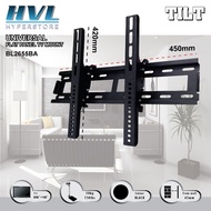 TV Bracket  Wall Mount 26"~55" Inch Tilt-15°c 100% Made In Malaysia-Ultra Strong 2mm Metal  HLP-77AJ
