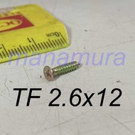 TF 2.6 x 12 self tapping screw (price in 3pcs) TF2.6x12