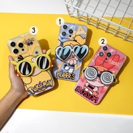 Clear Case Motif Powerpuff With Popsocket Glasses [3D19] For All Types of Handphones A15 A55 A05 A05