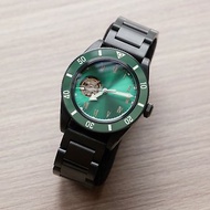 【情人節禮物】黑綠40mm潛水錶。日本SEIKO機芯 。DIY 禮盒
