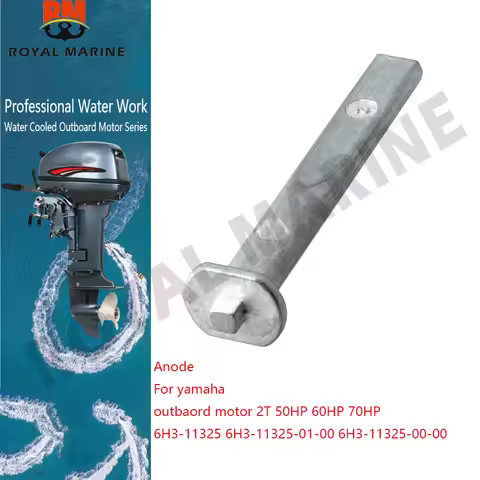 Anode 6H3-11325 for yamaha outbaord motor 2T 50HP 60HP 70HP 6H3-11325-01-00 6H3-11325-00-00