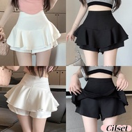New Cilset 2025 High Waist Skirt Fashionable Flared End Style Black And White Comfortable To Wear /F