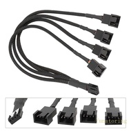 FUN 3 4 Way 4 Pin PWM Fan Splitter Cable PC Fan Extension Cable PWM Fan Extension