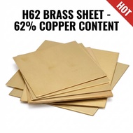 H62 Brass Sheet Plate | 0.5-10mm Thick | High Purity Brass for DIY & Machining | Lembaran Loyang H62