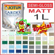 1L Jotun Paint Gardex Premium ( SEMI-GLOSS / MATT ) Cat Minyak / Cat Besi / Cat Kayu / Cat Kilat Jot