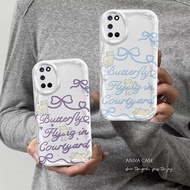Casing For OPPO A52 A72 A92 Cartoon Cream Cover Bow Couple Soft TPU 3D Waves Clear Case
