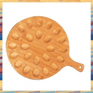 Deviled Egg Platter Reversible Round Cutting &amp Serving Board for Charcuterie &amp Cheese 1 PCS