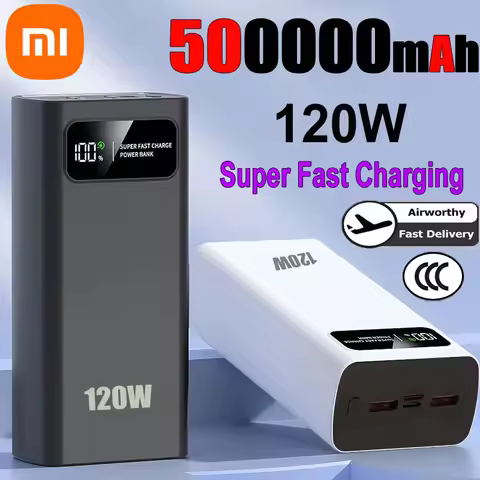 Xiaomi 120W 200000mAh Power Bank Super Fast Charging Battery High Capacity Digital Display PowerBank