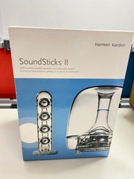 🎧【二手良品】Harman Kardon SoundSticks II｜經典水母喇叭｜透明設計2.1聲道音響
