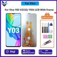 【QuickScreen】For Vivo Y03 V2332/ Y03t LCD With Fram+ Kit Alat Percuma