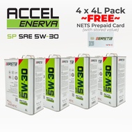 4 x 4 Liters EERSTA Accel Enerva SP SAE 5W-30 Full Synthetic Engine Oil