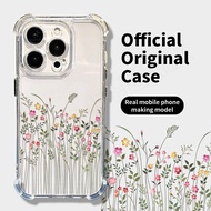 For IPhone 16 15 11 13 14 12 Pro 7 8 Plus XS Max Gardenia blooms iPhone Case Clear Shockproof Luxury