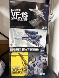 超合金 超時空要塞 Macross VF-1S 連初回限定台座及 Super Parts set for TV Edition VF-1