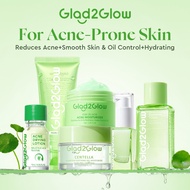 Glad2Glow Acne Treament Skincare Set Centella Moisturizer Toner Salicylic Acid Facial Serum  Cleanse