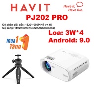 Havit PJ202 PRO Portable Mini Projector Smart Version Support 4K Watching Netflix, Youtube, Exxen, Spotify, Google play