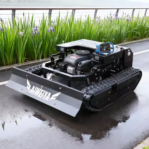 Customized 900mm Cutting Width CE/EPA Certified Tracked Lawn Mower Rechargeable Remote Control Vario