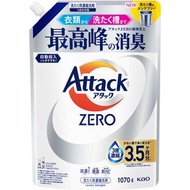 Attack ZERO 消臭濃縮洗衣液補充裝 1070g (白) (平行進口)
