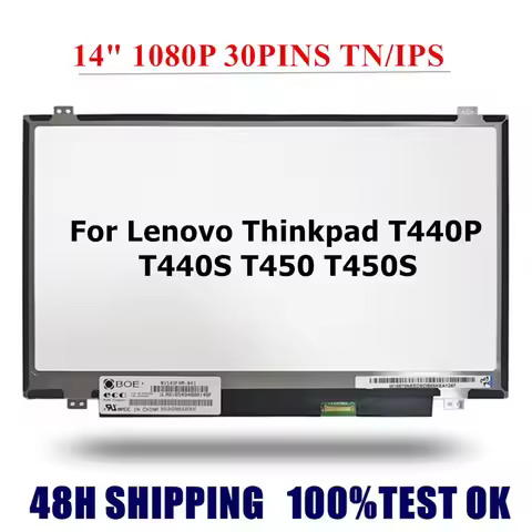 B140HAN01.1 1NV140FHM-N41 N140HCE-EAA 14'' Lcd screen For Lenovo L440 T440S T440P T450 T450S IPS 192