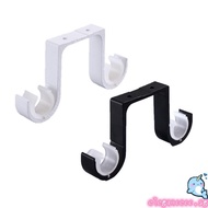 ELEGA 2 Pcs Double Curtain Rod Bracket Hang Curtain Rod Holders Easy to Install