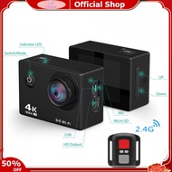 TEQIN【Fast Delivery】HD 4K WIFI Action Camera 1080p 60fps Mini Cam 30M Waterproof Go Sport DVR Extreme Pro Cam