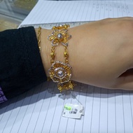 Rantai Tangan Bunga emas 375